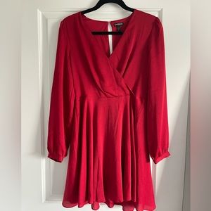 Express red dress